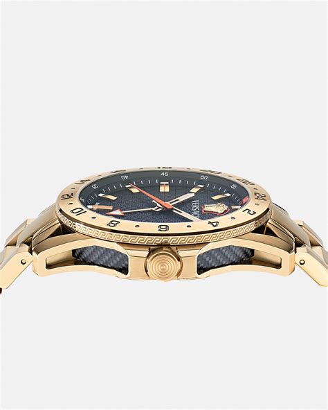 Versace Sport Tech GMT Collection Luxury Mens Watch 